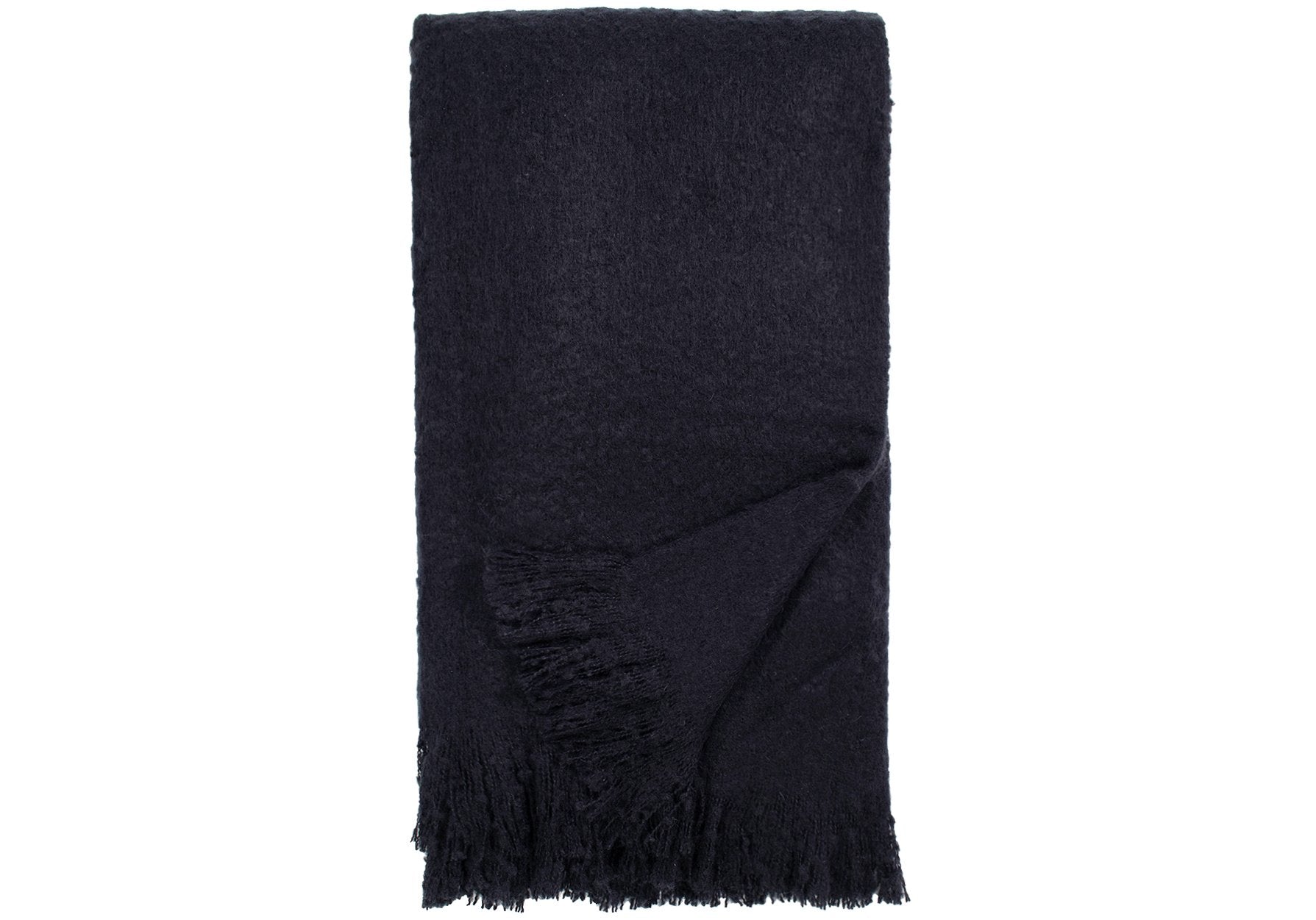 Black outlet mohair throw